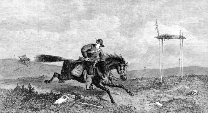Framed Print : The American Pony Express. En Route from the Missouri River Framed Print : The American Pony Express. En Route from the Missouri River
