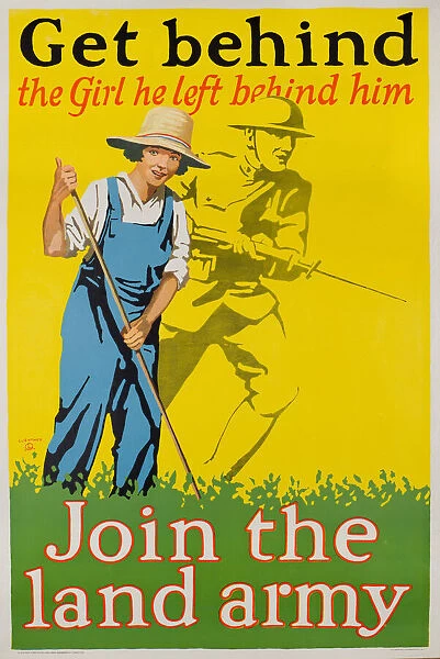 American poster, Join the land army, WW1
