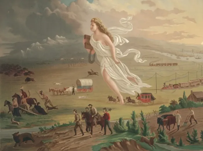 Framed Print : American progress Framed Print : American progress