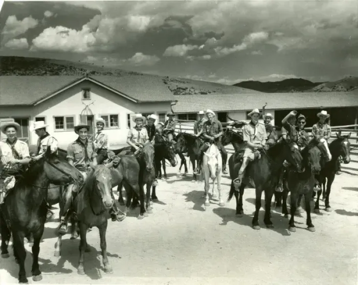 Framed Print : American Scouts on horseback Framed Print : American Scouts on horseback