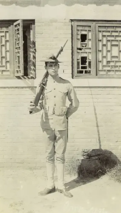 Framed Print : American soldier in China Framed Print : American soldier in China