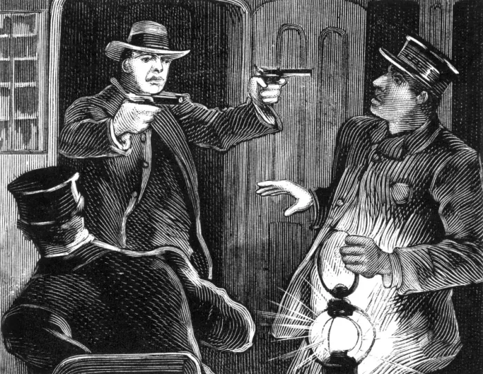 Framed Print : American train robbery Framed Print : American train robbery