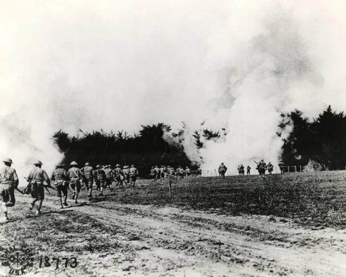 Framed Print : American troops in action at Choloy, France, WW1 Framed Print : American troops in action at Choloy, France, WW1
