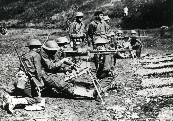 Framed Print : American troops training in France, WW1 Framed Print : American troops training in France, WW1