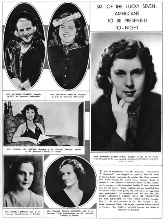 Framed Print : Americans presented at court, 1938 Framed Print : Americans presented at court, 1938