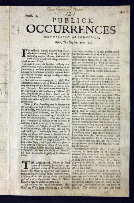 Framed Print : Americas first newspaper Framed Print : Americas first newspaper