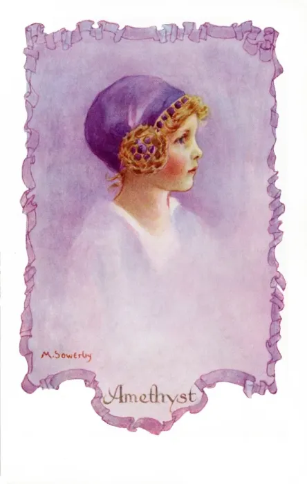 Framed Print : Amethyst by Millicent Sowerby Framed Print : Amethyst by Millicent Sowerby