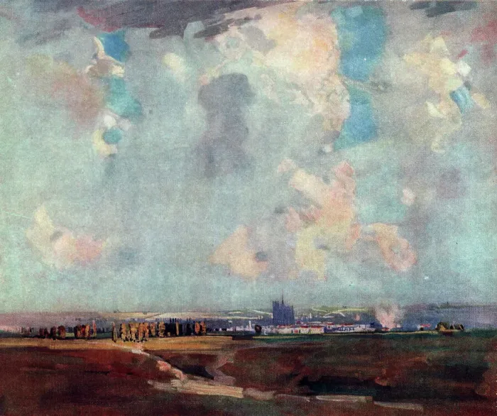 Framed Print : Amiens and the Cloud Framed Print : Amiens and the Cloud