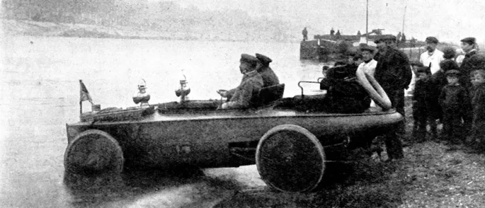 Framed Print : Amphibious Car, France, 1909 Framed Print : Amphibious Car, France, 1909