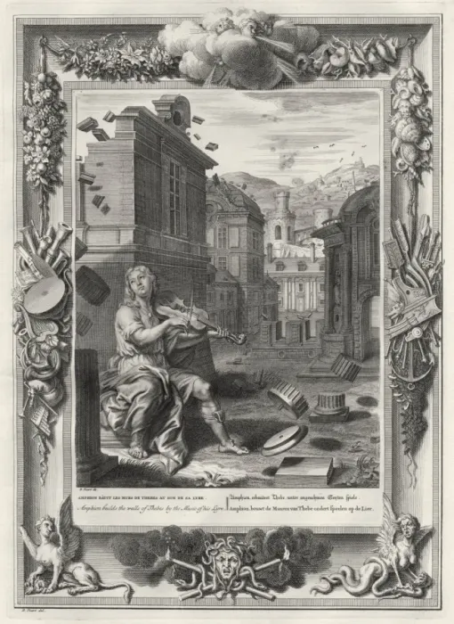 Framed Print : Amphion Builds Thebes Framed Print : Amphion Builds Thebes