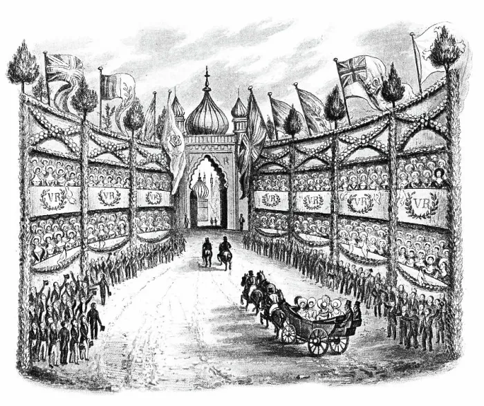 Framed Print : Amphitheatre built at the Brighton Pavilion, Sussex Framed Print : Amphitheatre built at the Brighton Pavilion, Sussex