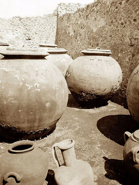 Amphora, Pompeii, Italy, Victorian period