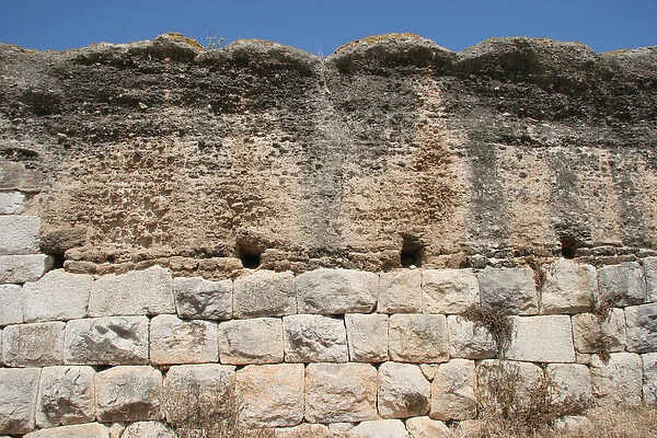 Ampurias. Wall. 1st century B. C Catalonia. Spain