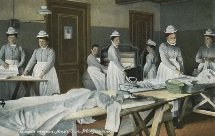 Framed Print : Amsterdam Burger Weeshuis (Orphanage) - Ironing Room Framed Print : Amsterdam Burger Weeshuis (Orphanage) - Ironing Room