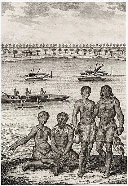 Amsterdam islanders and their boats Date: circa 1770