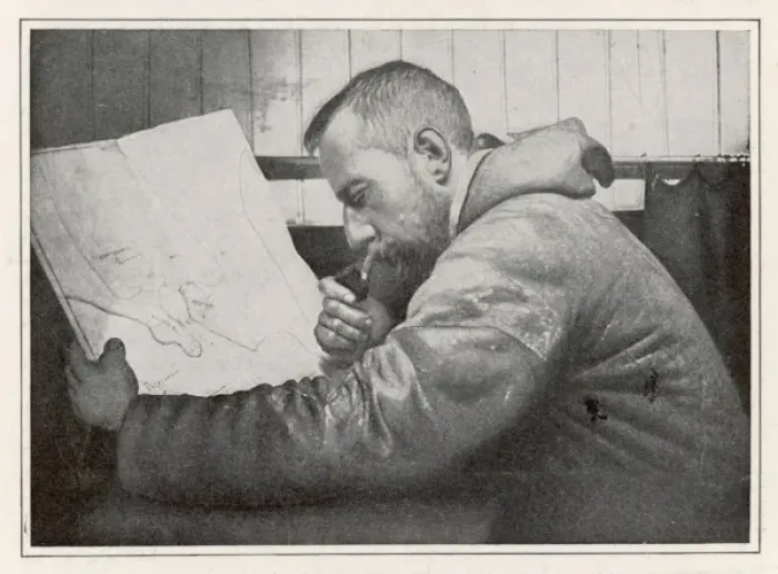 Framed Print : Amundsen in the Gjoa