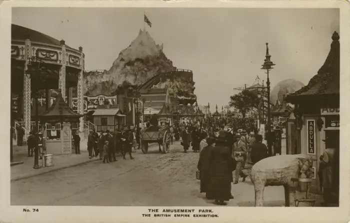 Framed Print : The Amusement Park, British Empire Exhibition, Wembley, Brent, London, England Framed Print : The Amusement Park, British Empire Exhibition, Wembley, Brent, London, England