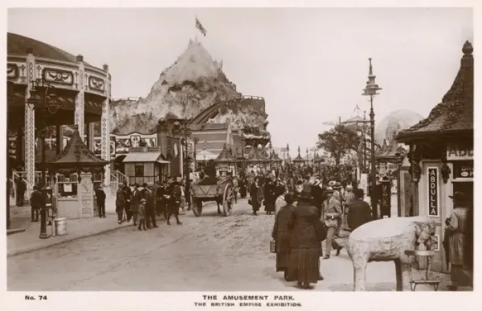 Framed Print : Amusement Park, British Empire Exhibition, Wembley Framed Print : Amusement Park, British Empire Exhibition, Wembley