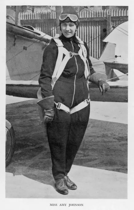 Framed Print : Amy Johnson - Aviator Framed Print : Amy Johnson - Aviator