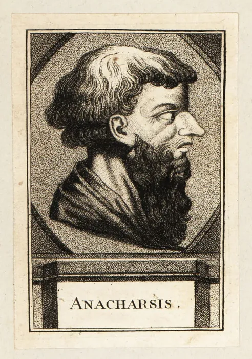 Framed Print : Anacharsis, Scythian philosopher; 6th century BC Framed Print : Anacharsis, Scythian philosopher; 6th century BC