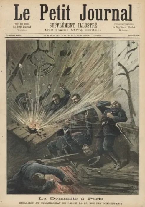 Framed Print : Anarchist Bomb / Police Framed Print : Anarchist Bomb / Police