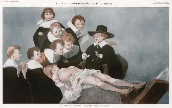 Framed Print : Anatomy Lesson / 1918 Framed Print : Anatomy Lesson / 1918