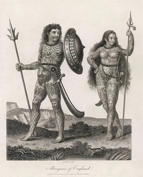 Two Ancient Britons, male and female