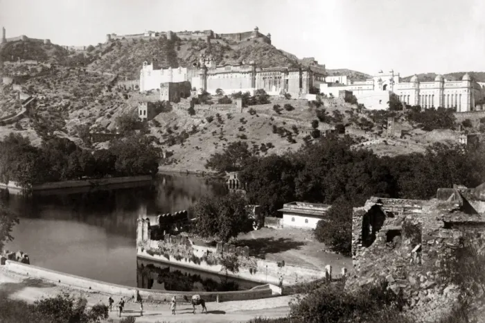 Framed Print : Ancient city of Amer, India, circa 1880s - Now part of Jaipu Framed Print : Ancient city of Amer, India, circa 1880s - Now part of Jaipu
