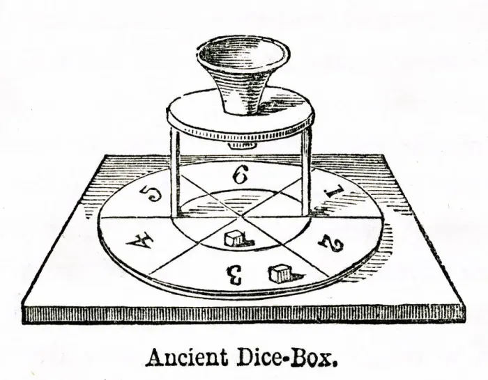 Framed Print : Ancient dice-box Framed Print : Ancient dice-box