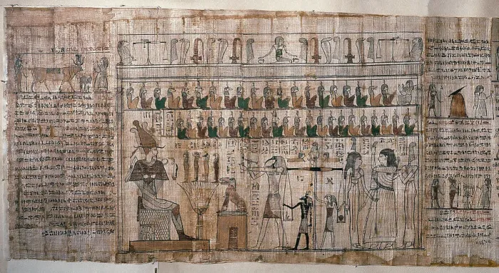 Framed Print : Ancient Egypt. Judgement of the Dead. Book of the Death. Fu Framed Print : Ancient Egypt. Judgement of the Dead. Book of the Death. Fu