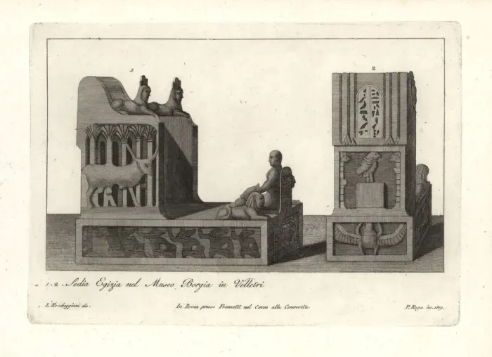 Framed Print : Ancient Egyptian chair or throne Framed Print : Ancient Egyptian chair or throne