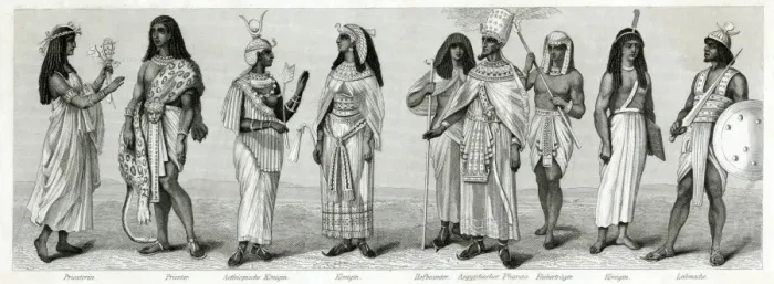 Framed Print : Ancient Egyptian costume Framed Print : Ancient Egyptian costume