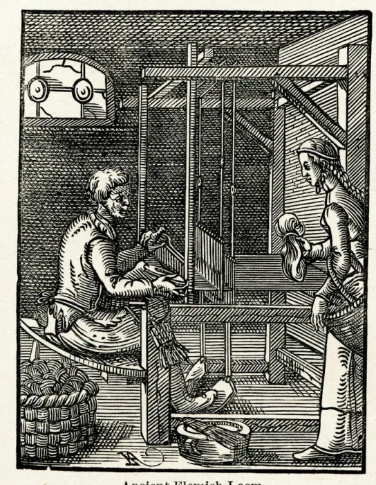 Framed Print : Ancient Flemish loom Framed Print : Ancient Flemish loom