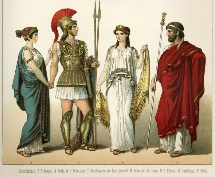 dress of ancient greece LiiYii Womens Greek Goddness Costume Queen Gold Trim Toga Robe Toga for Theme Party Burgundy Small : Clothing, Shoes & Jewelry 5% Spandex Tag No Ancient Greek Clothes, Fashion, Footwear
