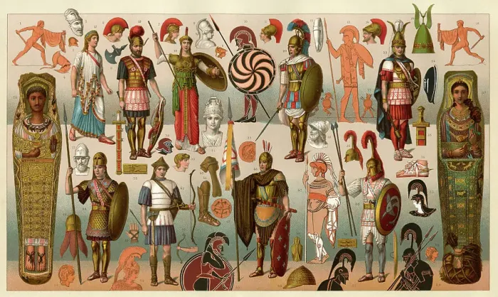 Framed Print : Ancient Greek costume Framed Print : Ancient Greek costume