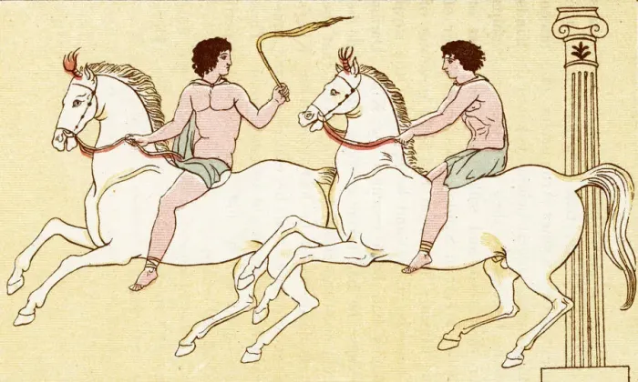 Framed Print : ANCIENT GREEK HORSE RACE Framed Print : ANCIENT GREEK HORSE RACE
