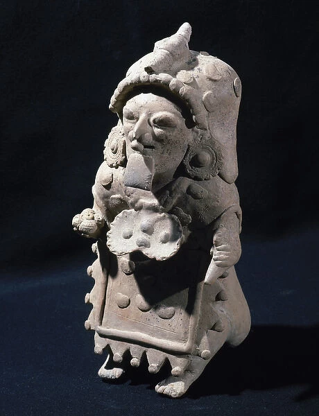 The Ancient Jama-Coaque Culture. Ecuador. Male figure. Priva