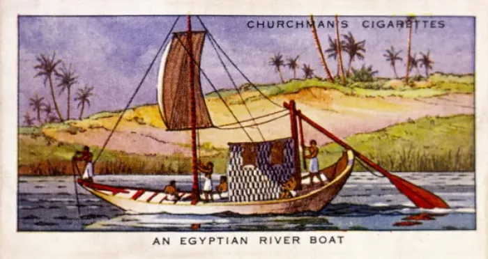 Framed Print : Ancient Nile Riverboat Framed Print : Ancient Nile Riverboat