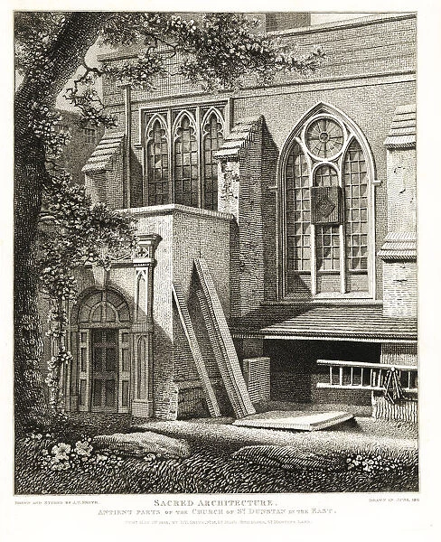Ancient parts of the Church of St. Dunstan in the East