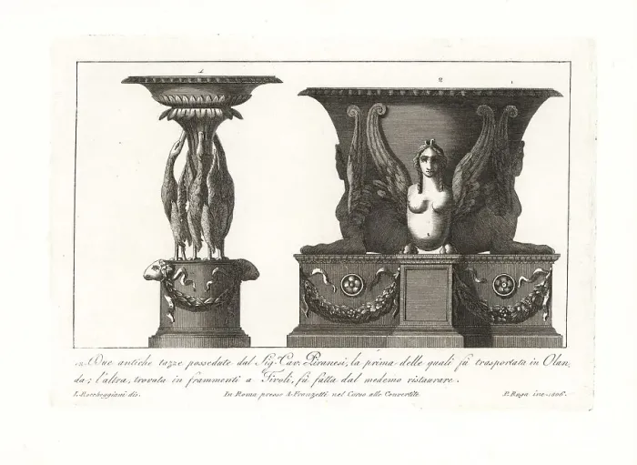 Framed Print : Two ancient Roman cups or tazza owned by the artist Piranesi Framed Print : Two ancient Roman cups or tazza owned by the artist Piranesi