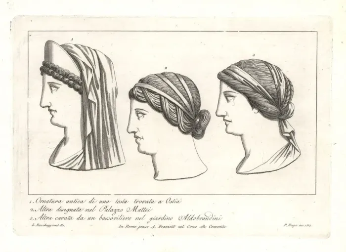Framed Print : Ancient Roman hairstyles Framed Print : Ancient Roman hairstyles