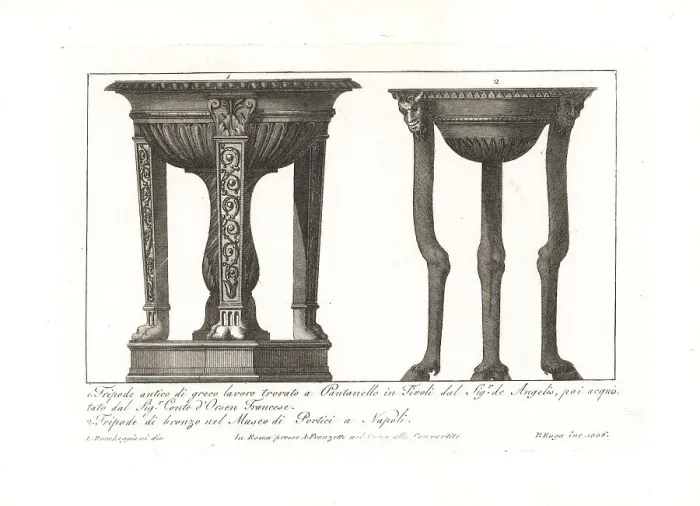 Framed Print : Ancient Roman tripods Framed Print : Ancient Roman tripods