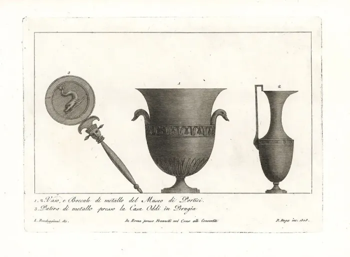 Framed Print : Ancient Roman vase, pitcher and patera Framed Print : Ancient Roman vase, pitcher and patera