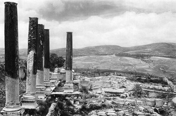 Ancient ruins at Samaria, West Bank