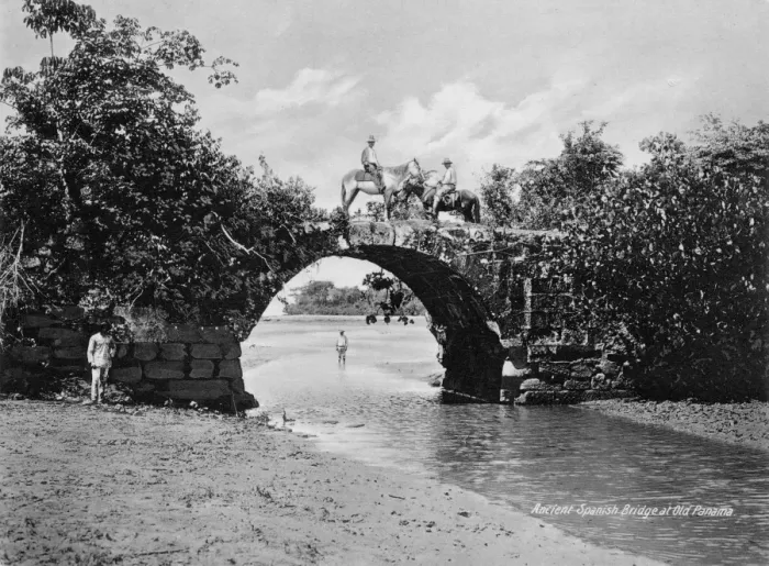 Framed Print : Ancient Spanish Bridge at Old Panama Framed Print : Ancient Spanish Bridge at Old Panama