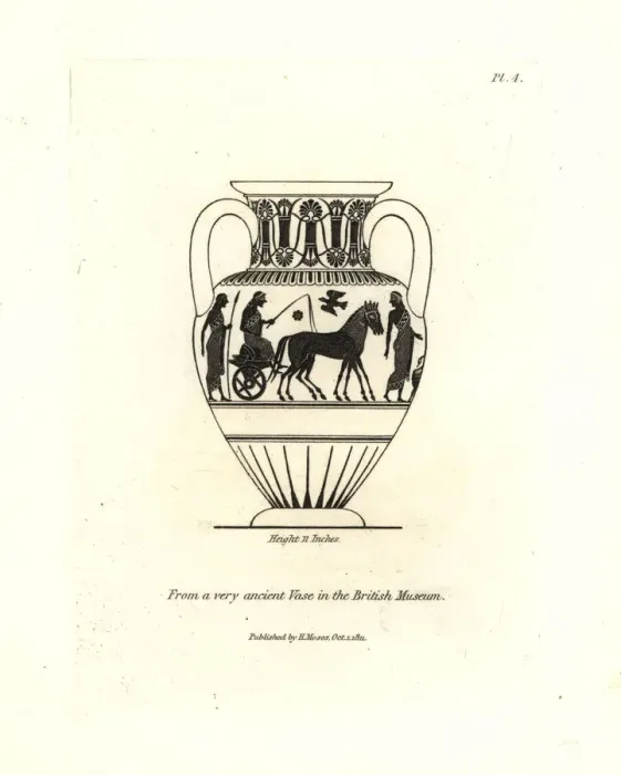 Framed Print : From a very ancient vase in the British Museum Framed Print : From a very ancient vase in the British Museum