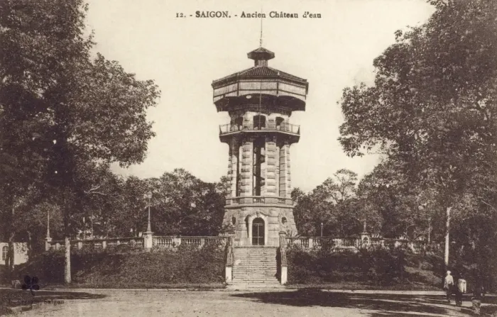 Framed Print : Ancient Water Tower at Saigon, Vietnam