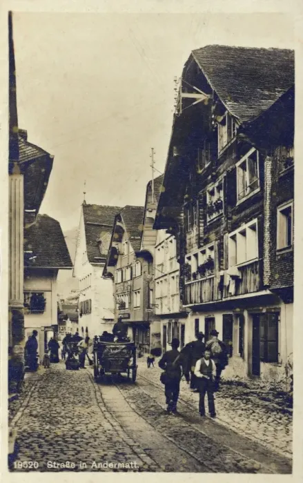 Framed Print : Andermatt, Switzerland - Street Scene Framed Print : Andermatt, Switzerland - Street Scene