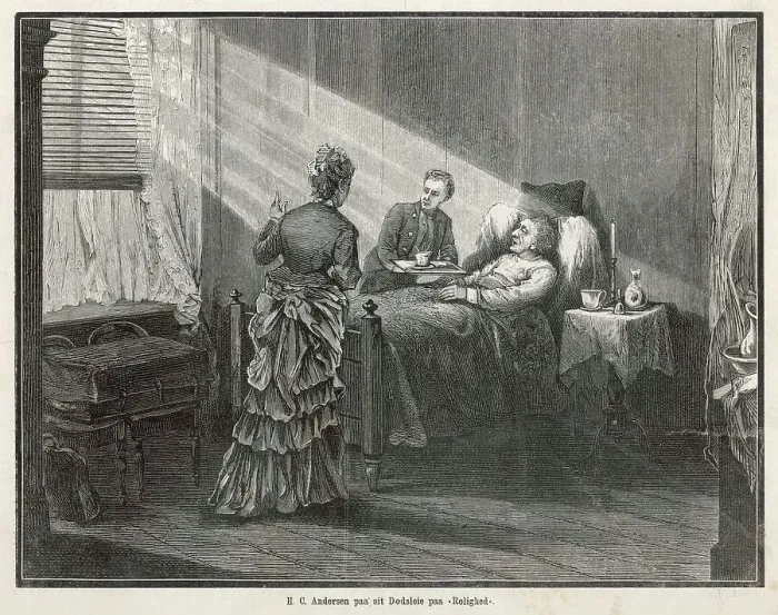 Framed Print : ANDERSEN'S DEATH 1875 Framed Print : ANDERSEN'S DEATH 1875