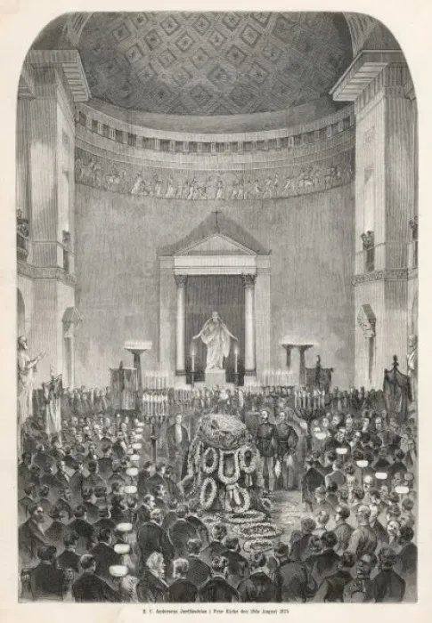Framed Print : ANDERSENs FUNERALS 1875 Framed Print : ANDERSENs FUNERALS 1875